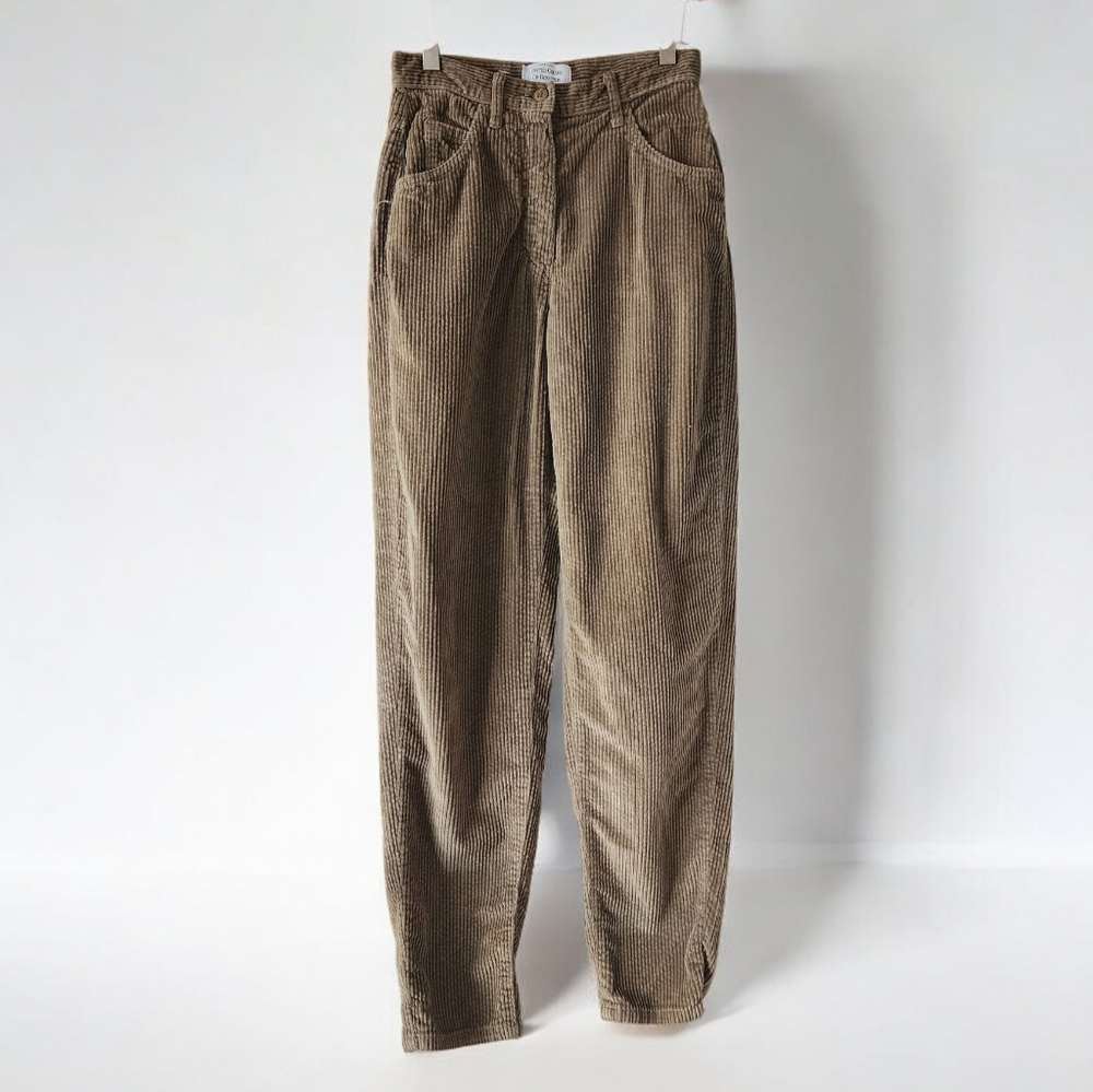 🖤3/$20 Vintage United Colors of Beneton Olive Corduroy High Waisted Pants